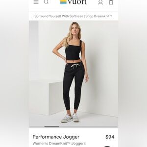 Vuori joggers, never worn